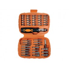 Set biti si tubulare cu maner surubelnita 45 piese Gadget DIY